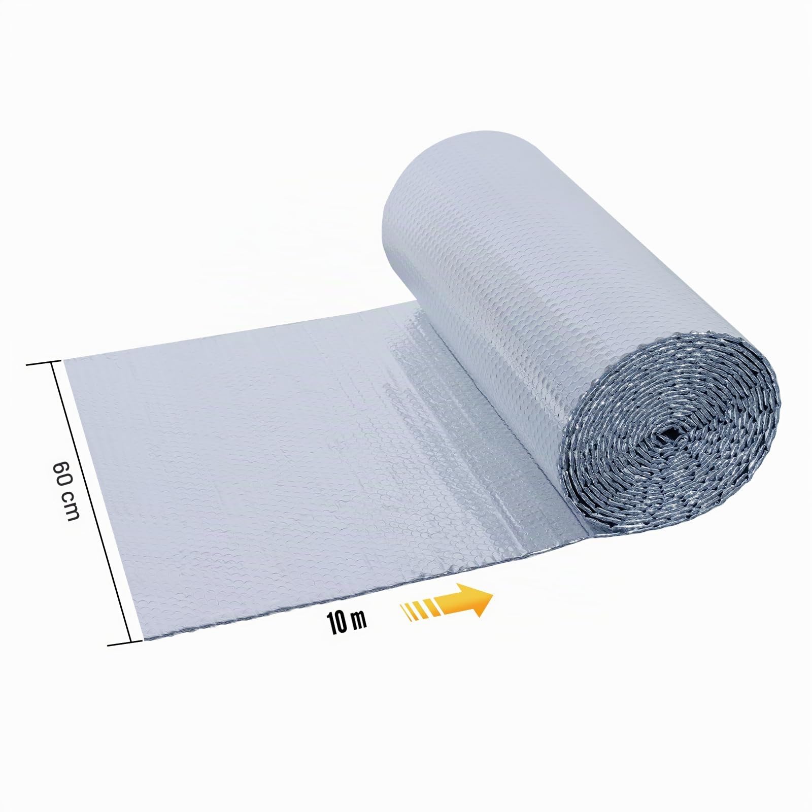 CCLIFE DIY Tools isolant thermique alu 0,6x10m 6m² bulles