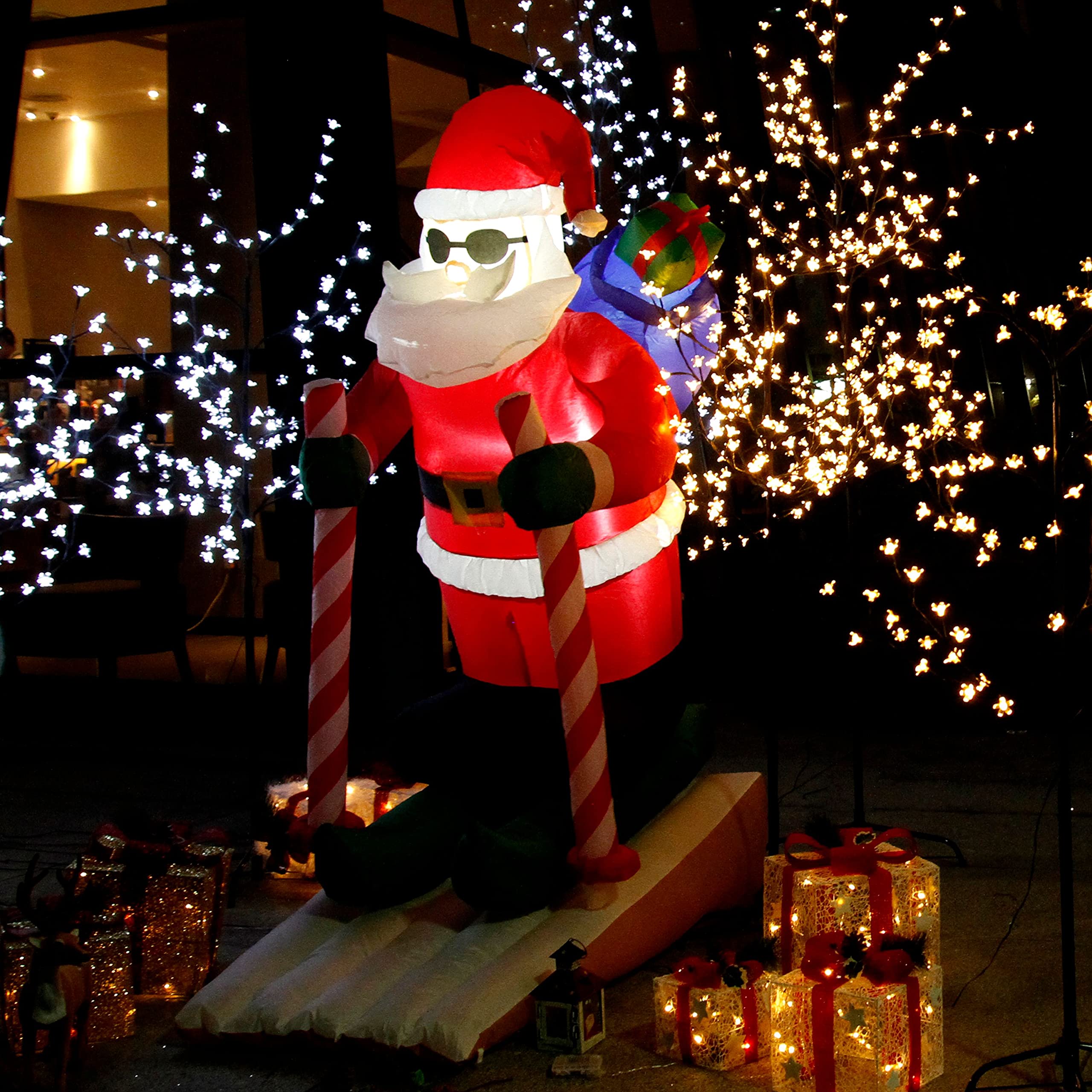 CCLife DIY Tools Père Noël gonflable LED 160 cm