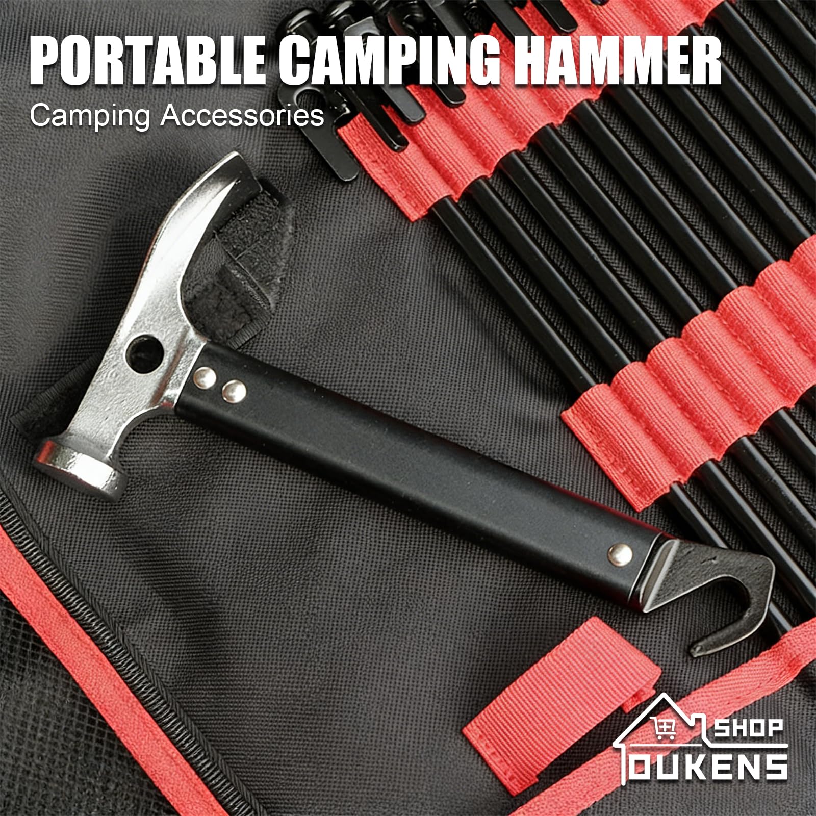 OUKENS Sports et loisirs marteau camping aluminium 22 cm 361 g