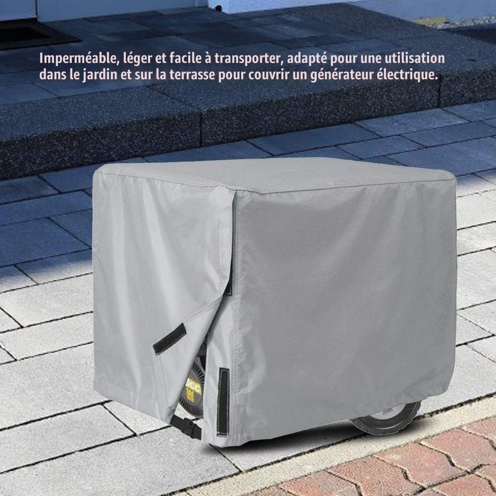 OUKENS Housse générateur gris 3000-5000W 89x66x71 cm