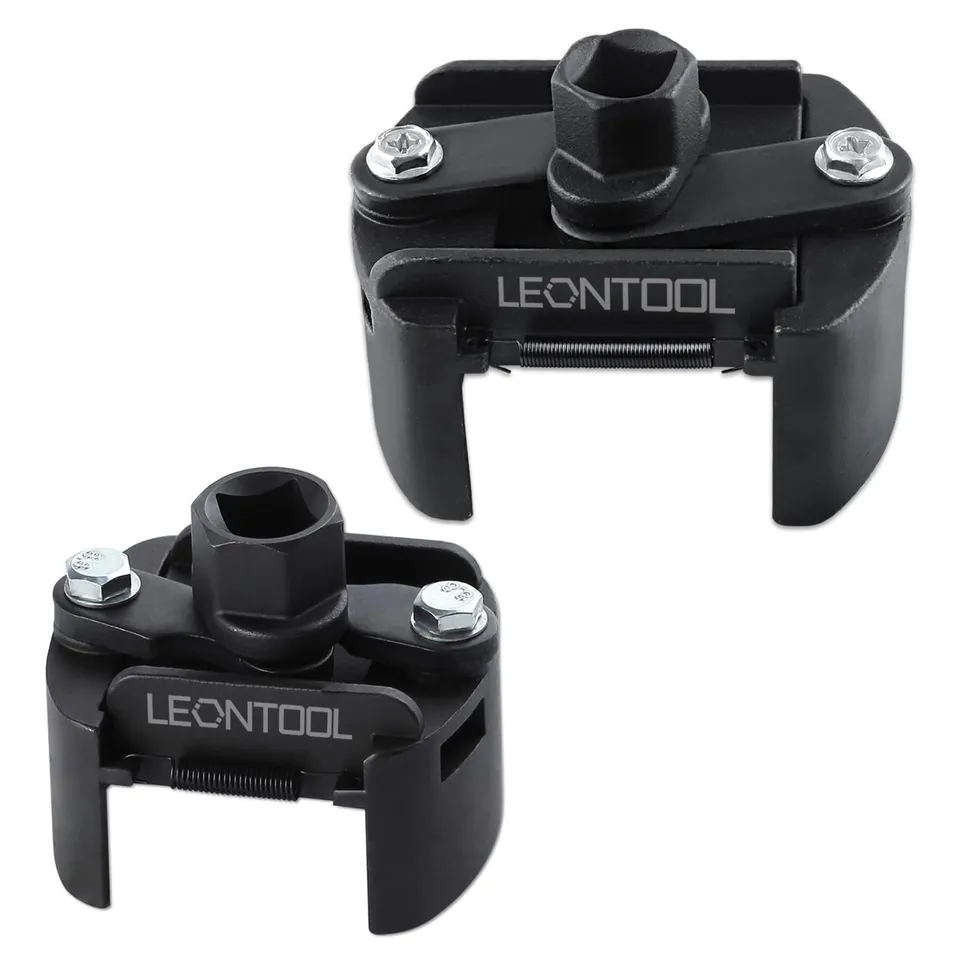 LEONTOOL Clé filtre à huile réglable lot de 2 douilles