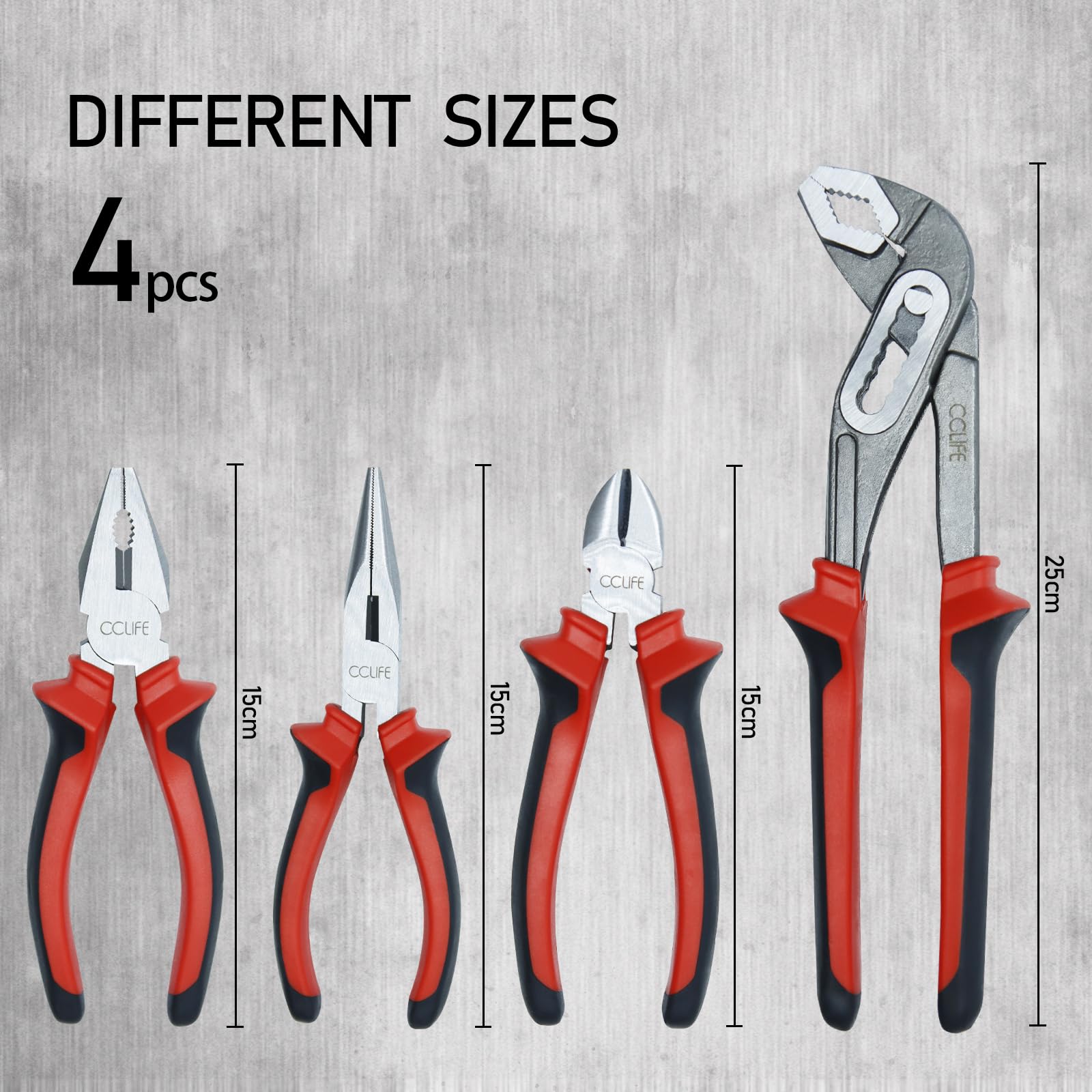 CCLIFE Screwdriver Sets Jeu Pinces Tournevis 12 Pièces
