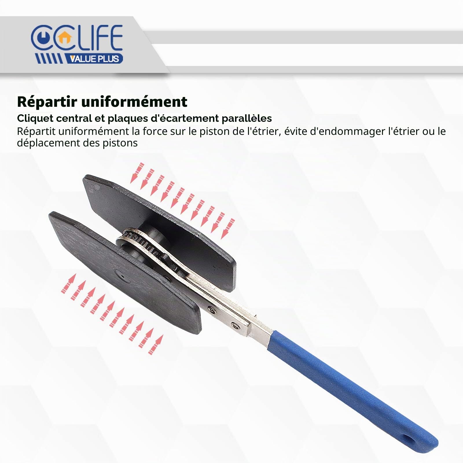 CCLIFE Brake System Tools écarteur piston frein à cliquet