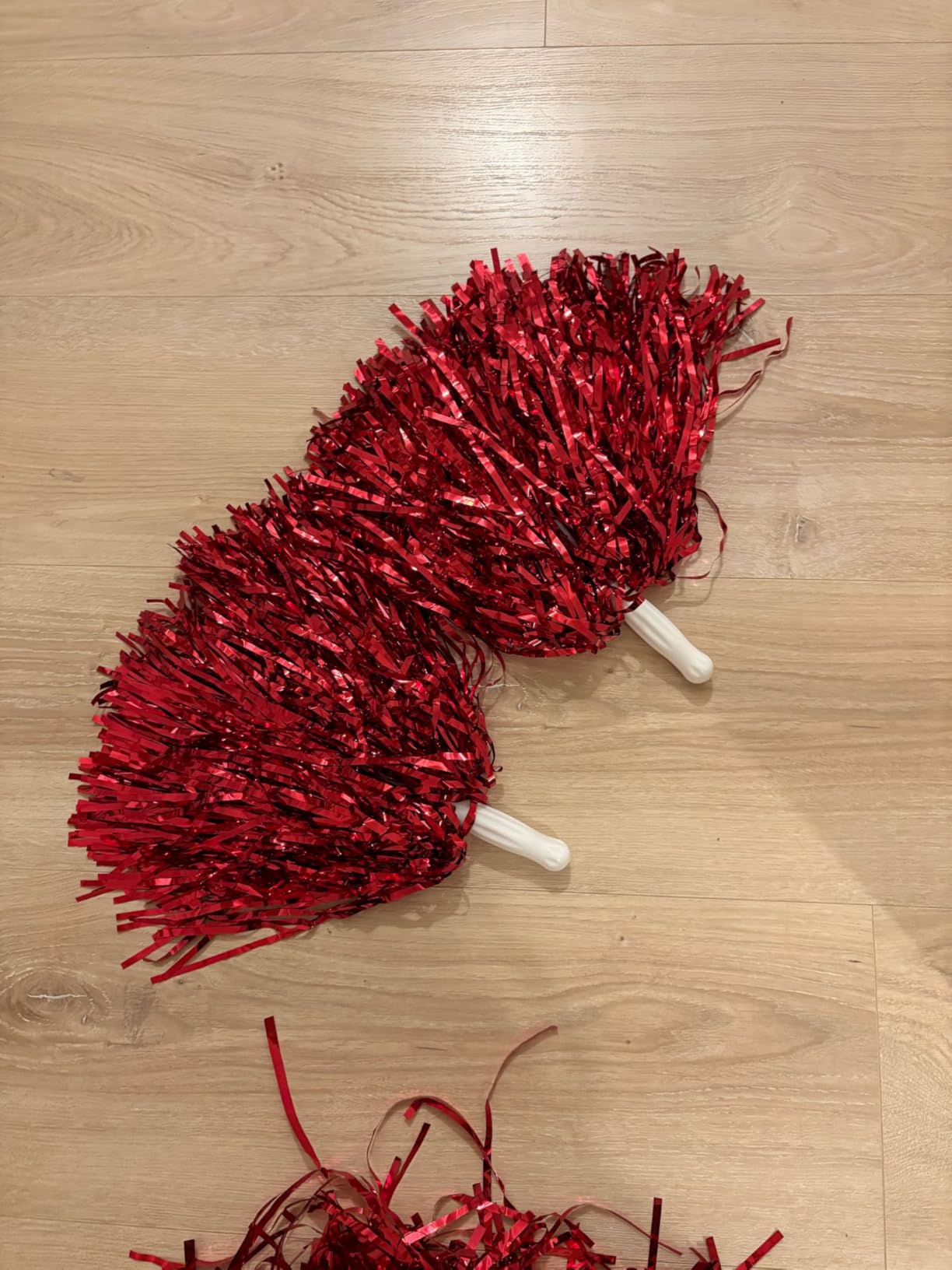 OUKENS pompons pom-pom girl bleu 6 pièces PET