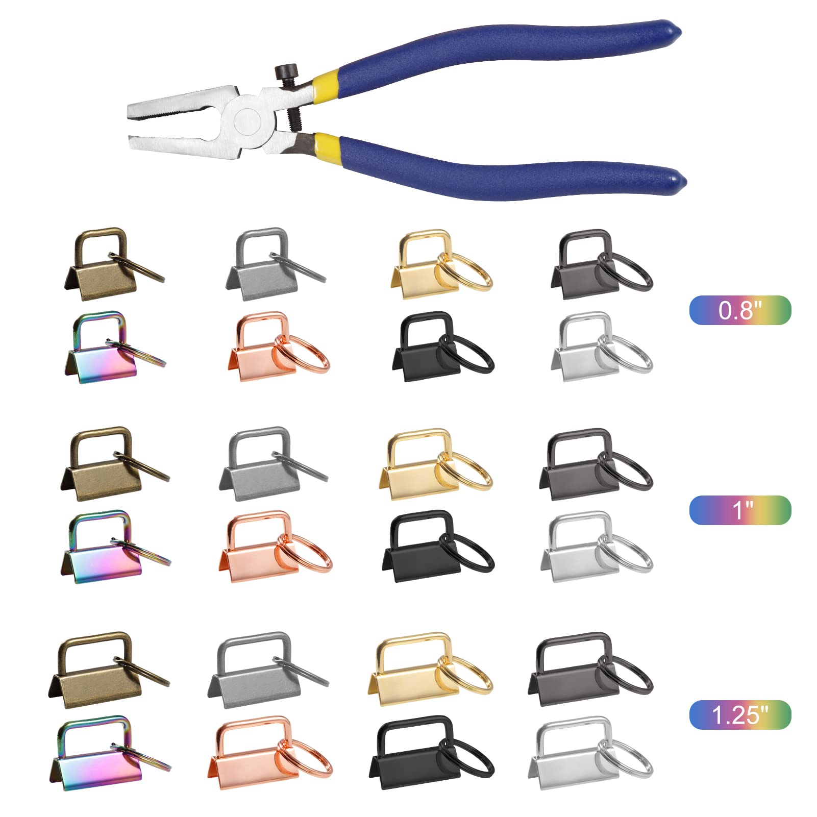 LEONTOOL Pinces porte-clés 2,5cm lot 32 avec pince