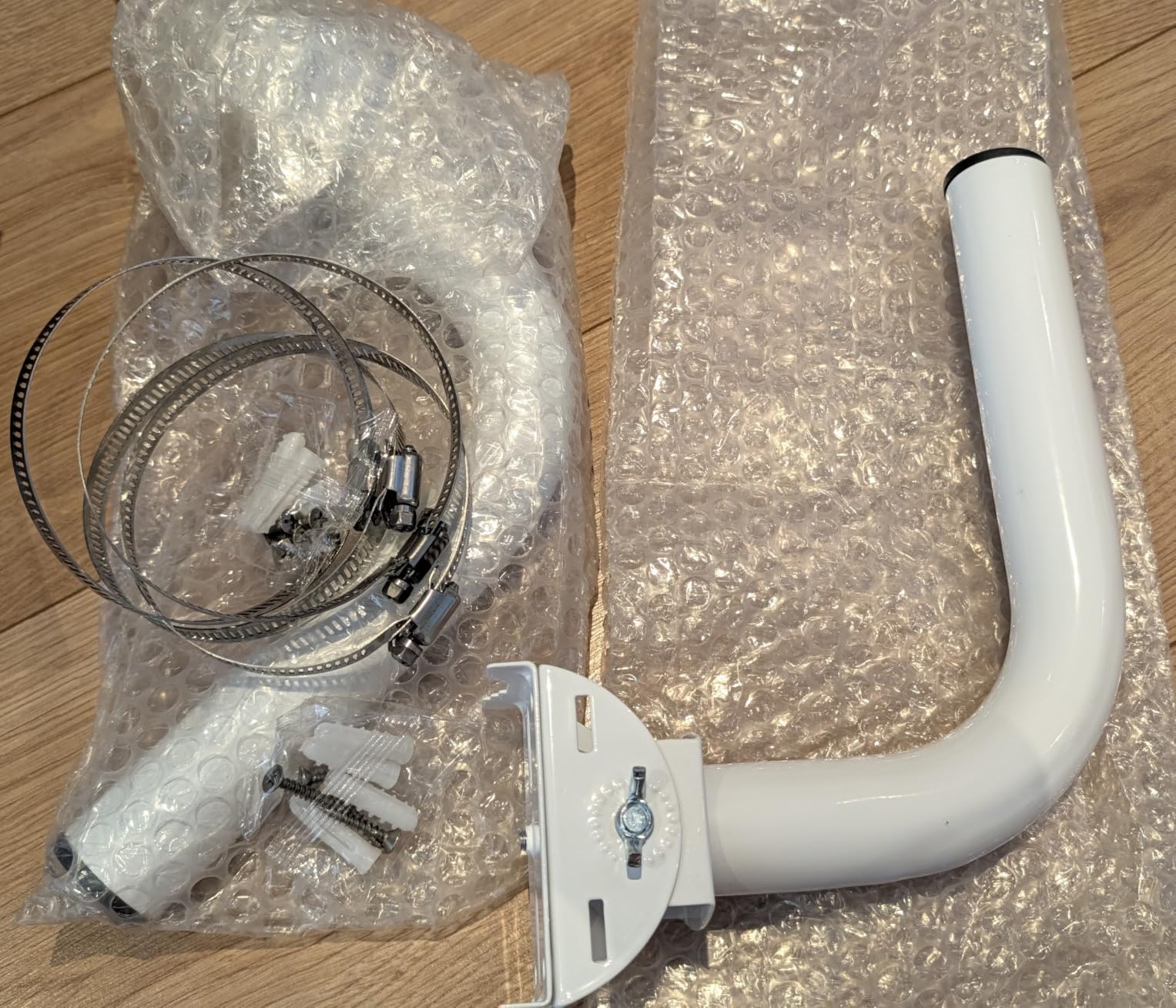 OUKENS Support Pont Sans Fil Mural Inox 150° Lot 2