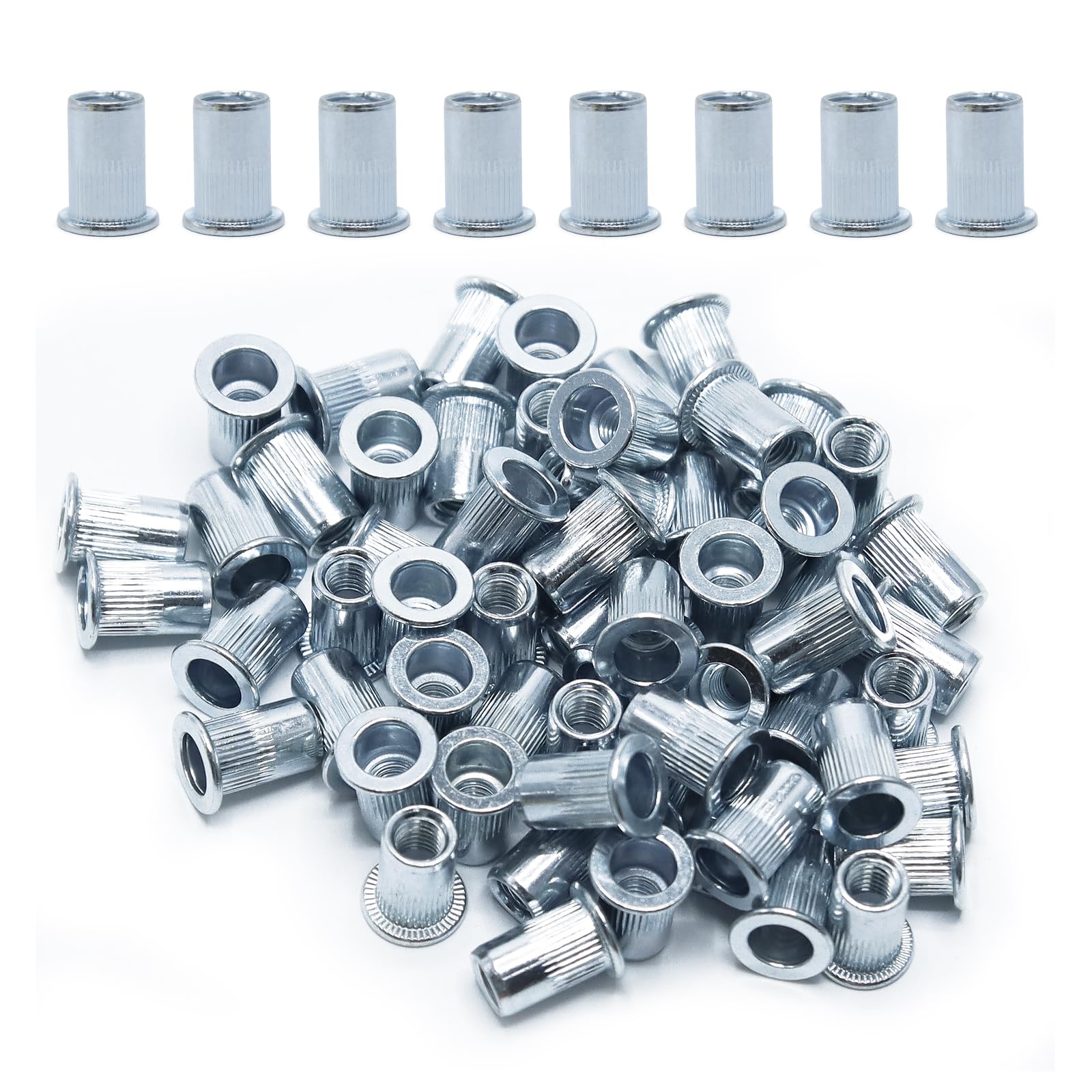 CCLIFE Rivet Guns écrous rivet acier zinc 500 pièces M3-M10