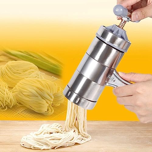 Jadeshay Machine pâtes manuelle inox 5 moules