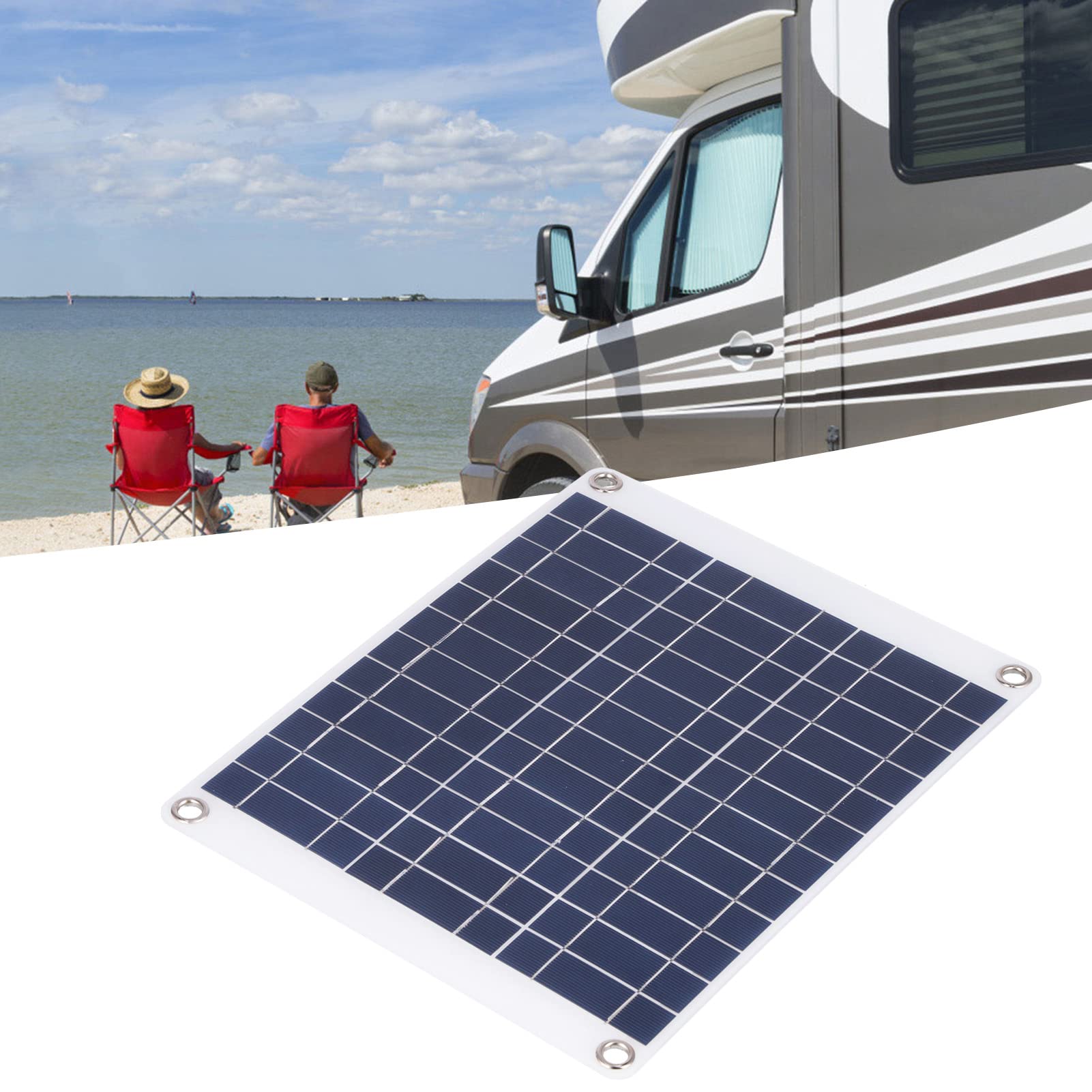 Jadeshay Solaire Photovoltaïque panneau solaire 15W 12V portable