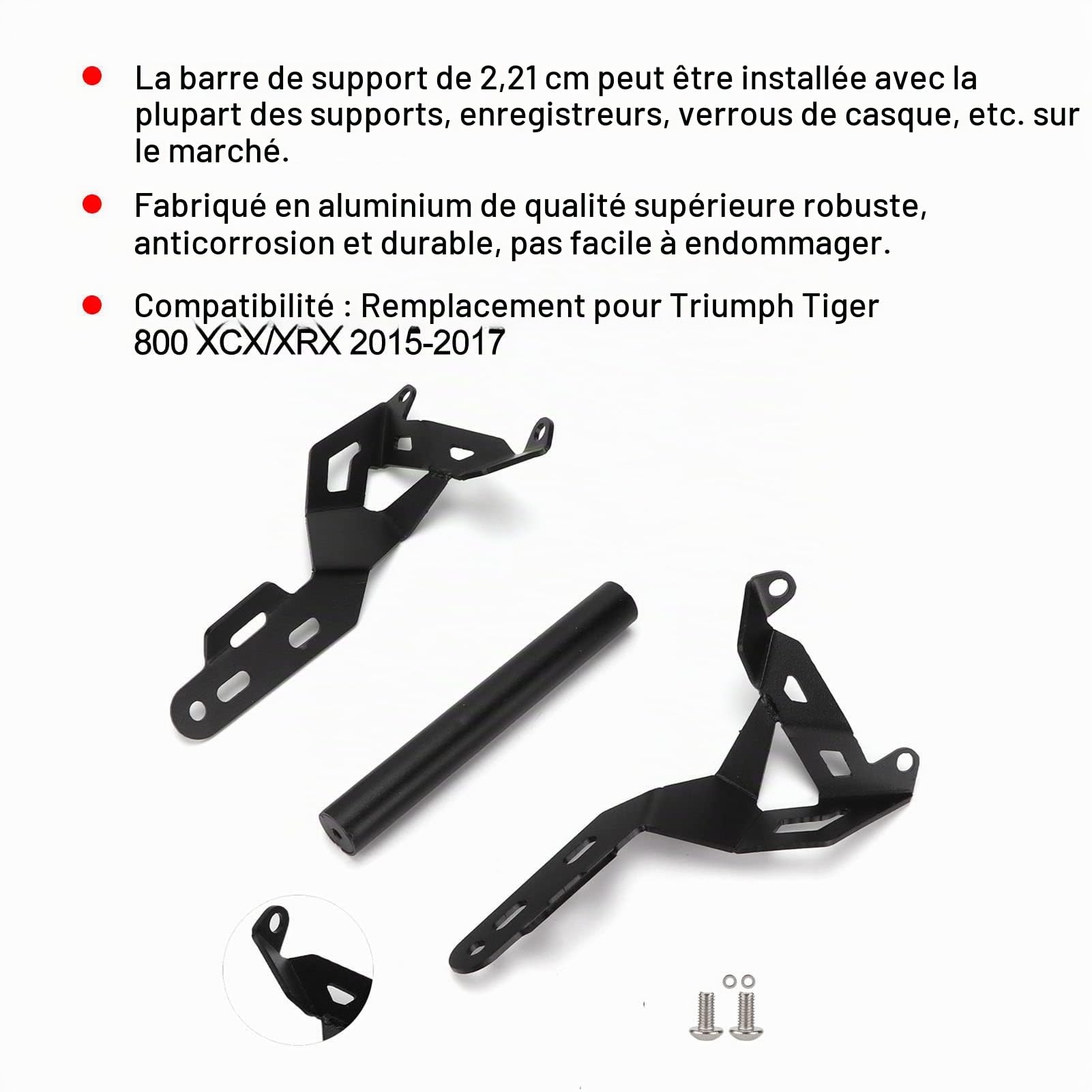OUKENS Support téléphone moto Triumph Tiger 800 XCX/XRX alu