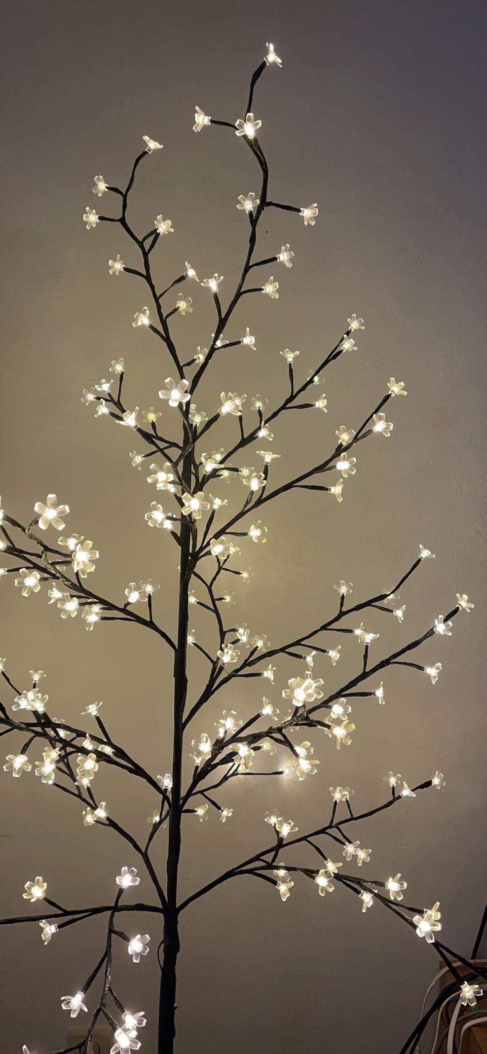 CCLIFE DIY Tools arbre cerisier lumineux 180 cm 200 LED blanc chaud
