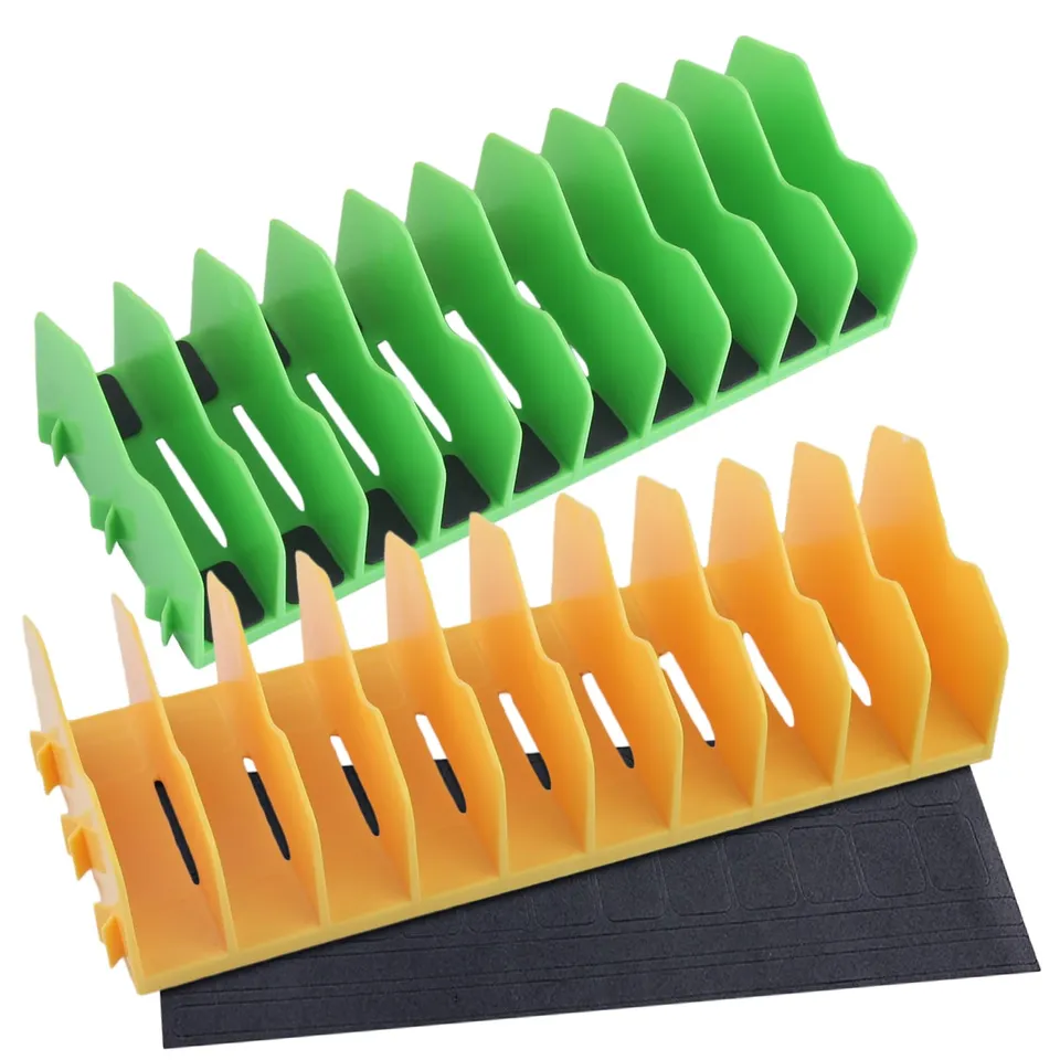 LEONTOOL Lot 2 racks pinces 10 fentes extensible PP