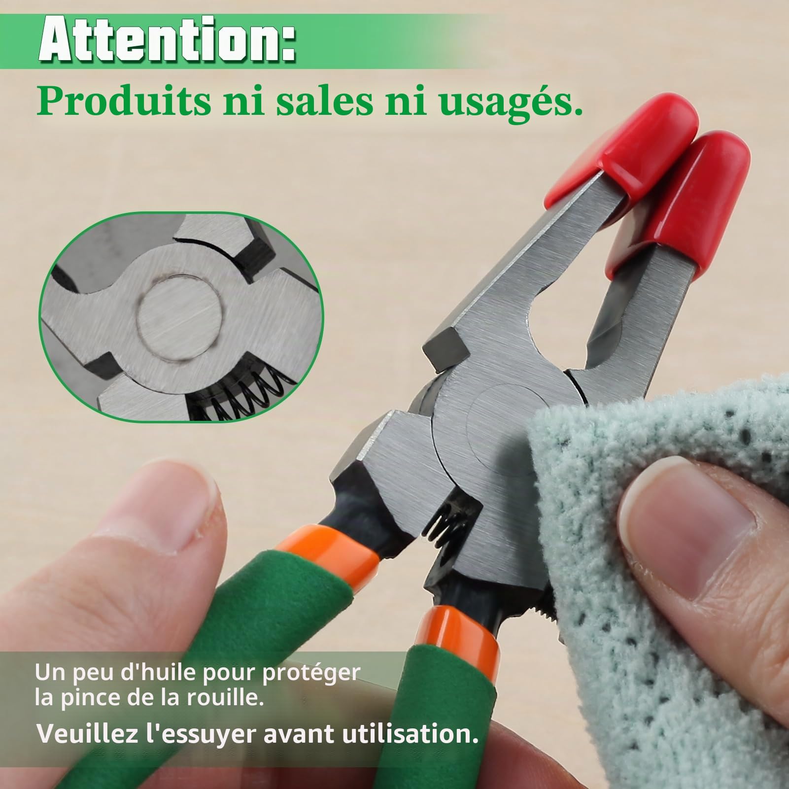 LEONTOOL Pince à Verre 15,2cm Acier Brise-Verre Vitrail