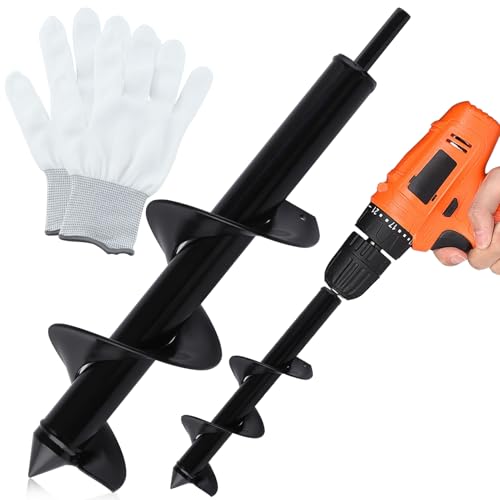 LEONTOOL Foret hélicoïdal jardin 76x300 mm tarière perceuse