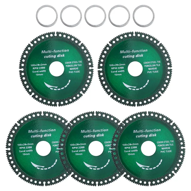 LEONTOOL Sanding lot 5 disques coupe 100 mm multifonction