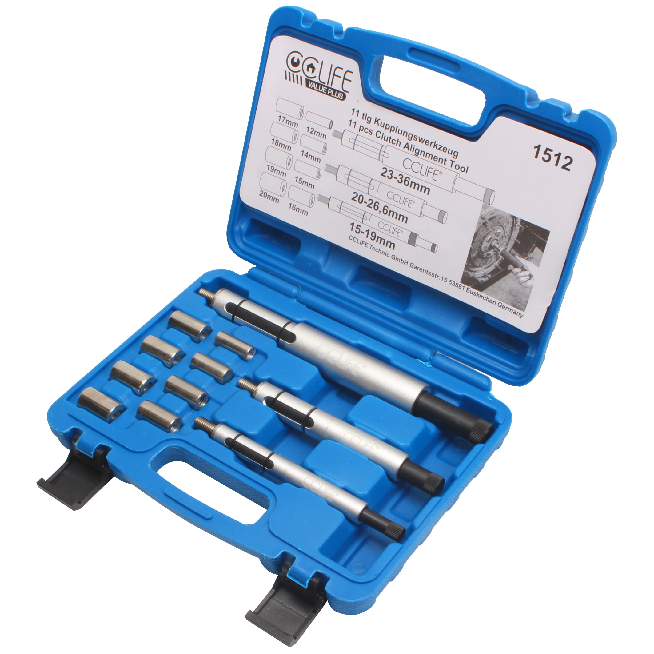 CCLIFE Clutch Tools centreur embrayage universel 11 pcs 12-20mm