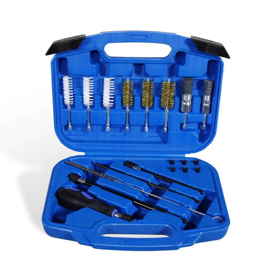 CCLIFE Kit nettoyage siège injecteur diesel 19 pièces brosses