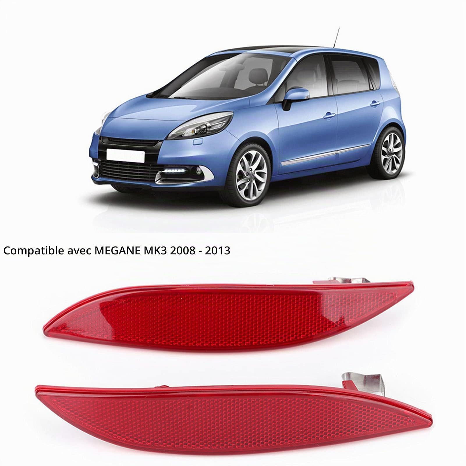 OUKENS Pièces d'auto et de moto réflecteur Megane 3 265600004R