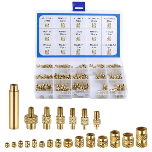 LEONTOOL Vis et Écrous kit inserts filetés laiton M2-M6 307pcs