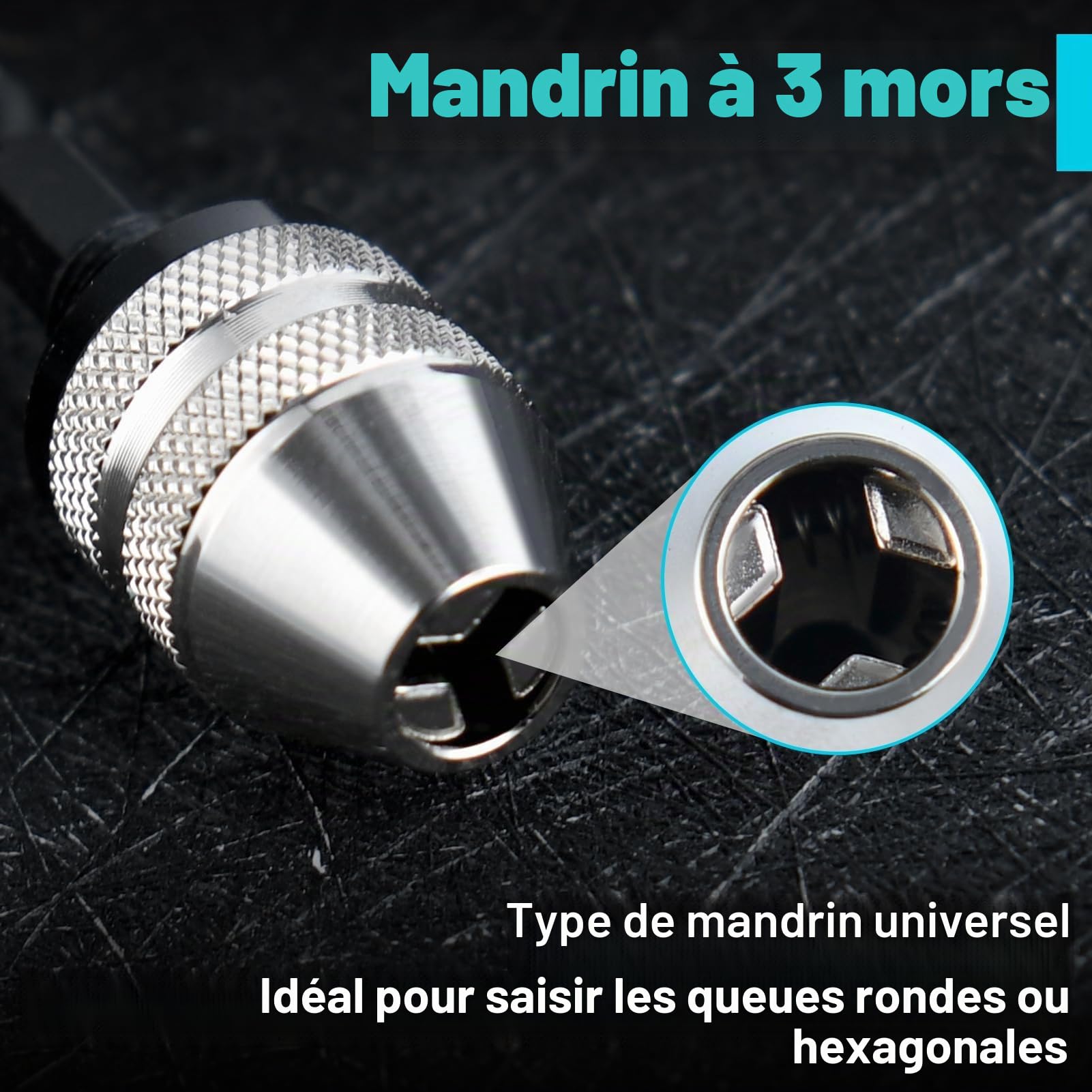 LEONTOOL Tournevis adaptateur mandrin hexagonal lot de 2