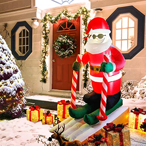 CCLife DIY Tools Père Noël gonflable LED 160 cm