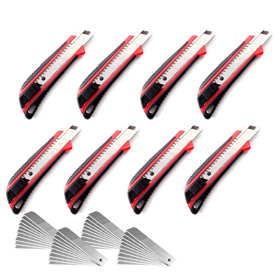 CCLIFE DIY Tools cutter 18mm 8 pièces 40 lames