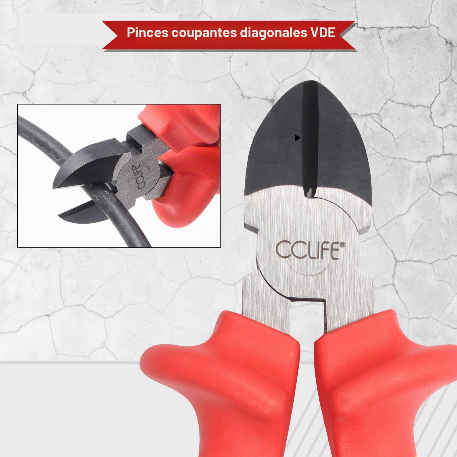 CCLIFE Screwdriver Sets Tournevis VDE 11Pcs 1000V +Pinces