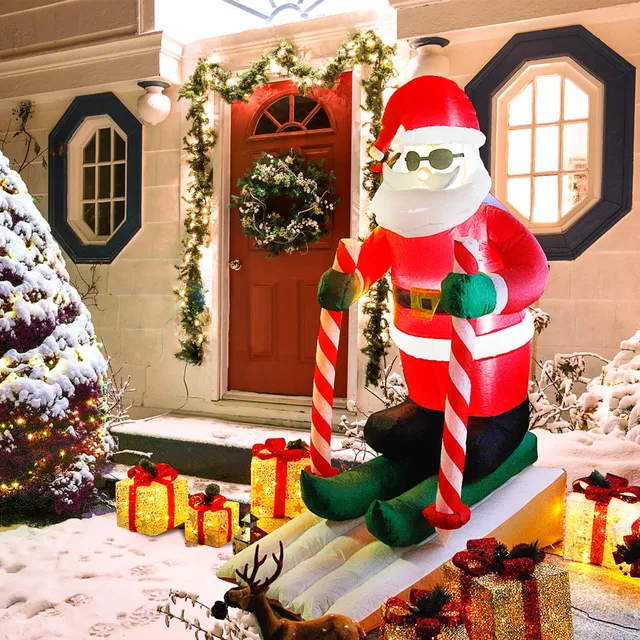 CCLife DIY Tools Père Noël gonflable LED 160 cm