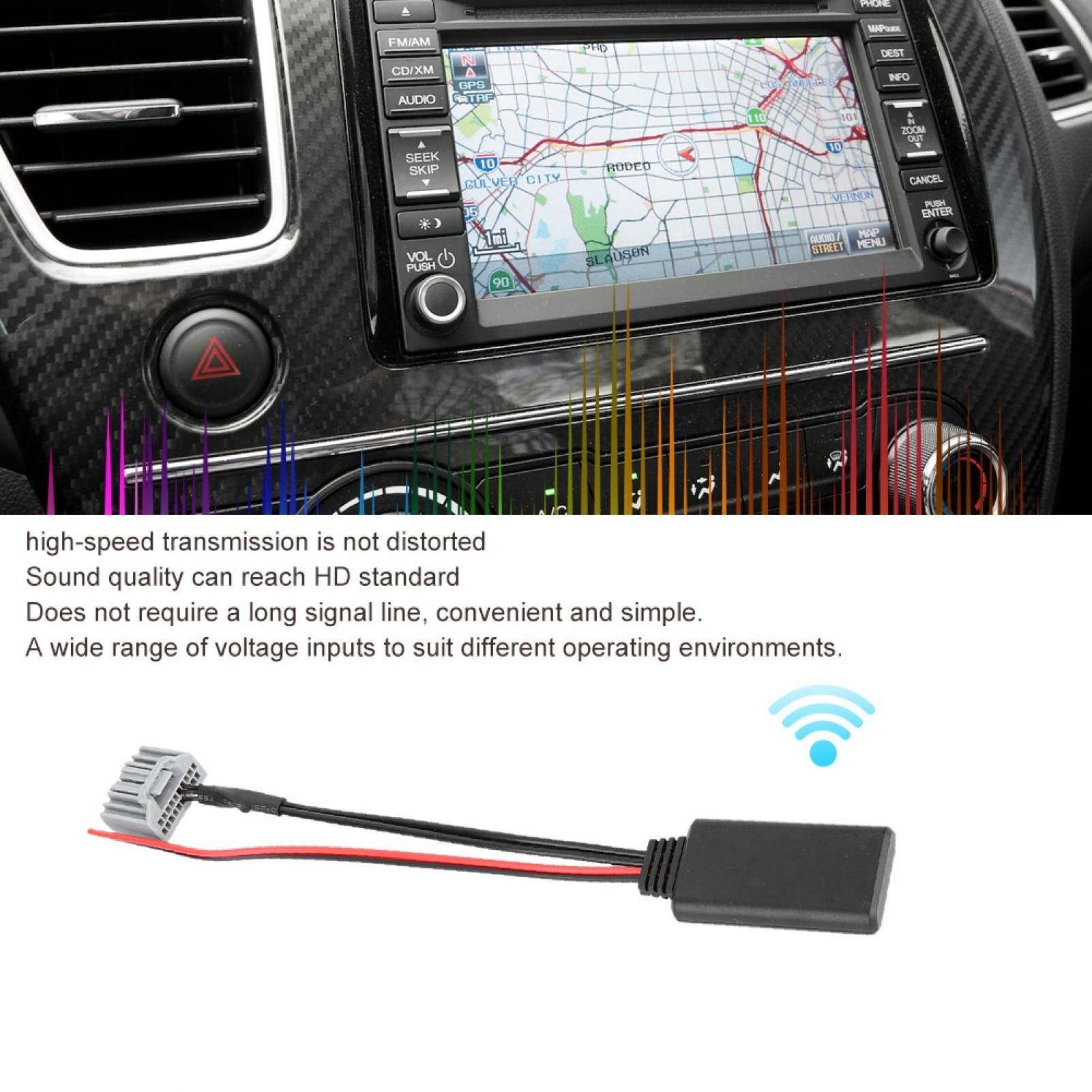 OUKENS Adaptateur Bluetooth Voiture AUX Civic 2006-2013
