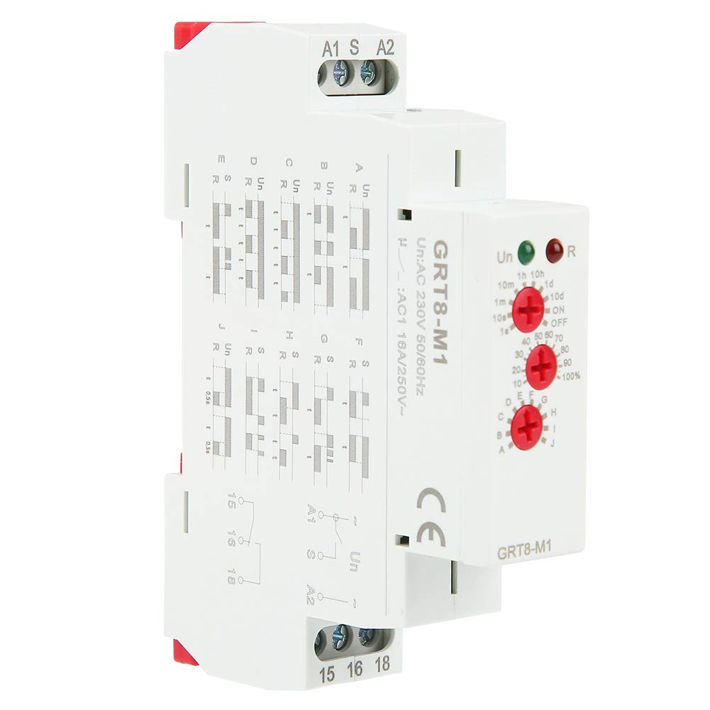 Jadeshay Installation Électrique relais temporisé GRT8-M1 220V
