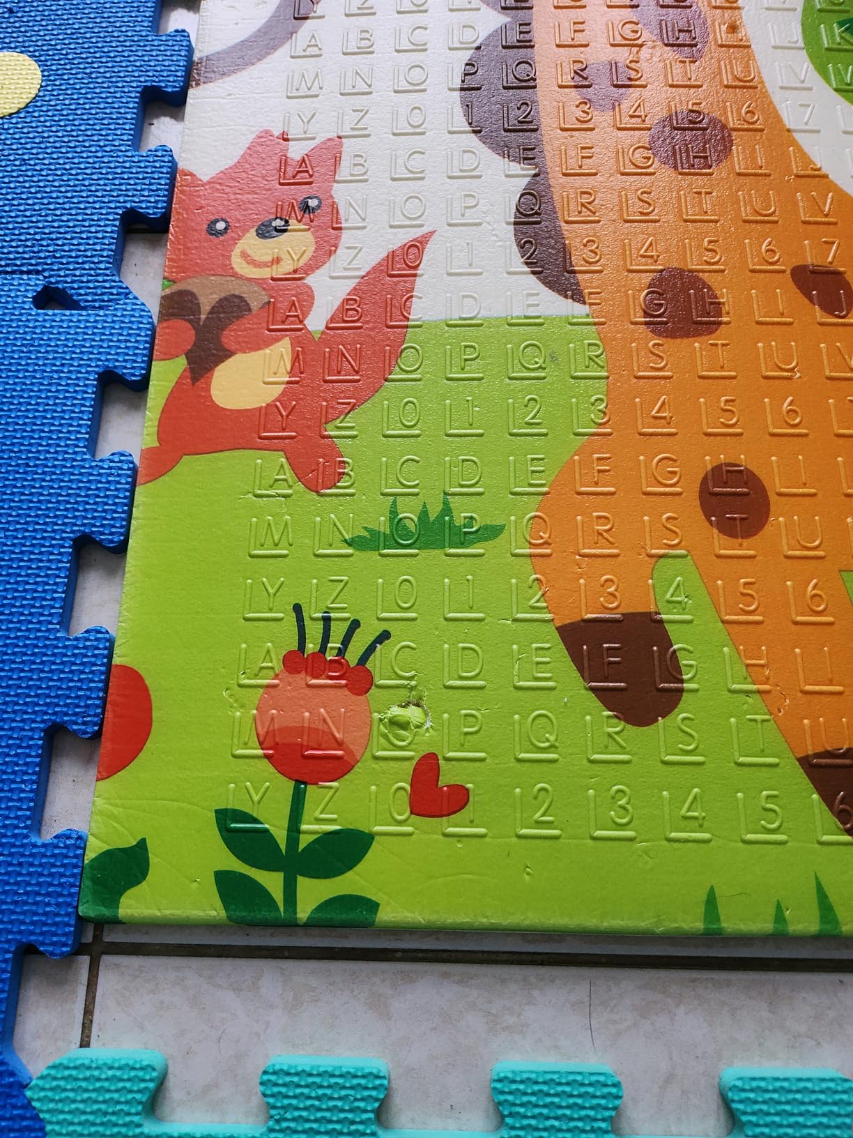 CCLIFE Baby & Kids tapis jeux 196x175 chiffres girafes