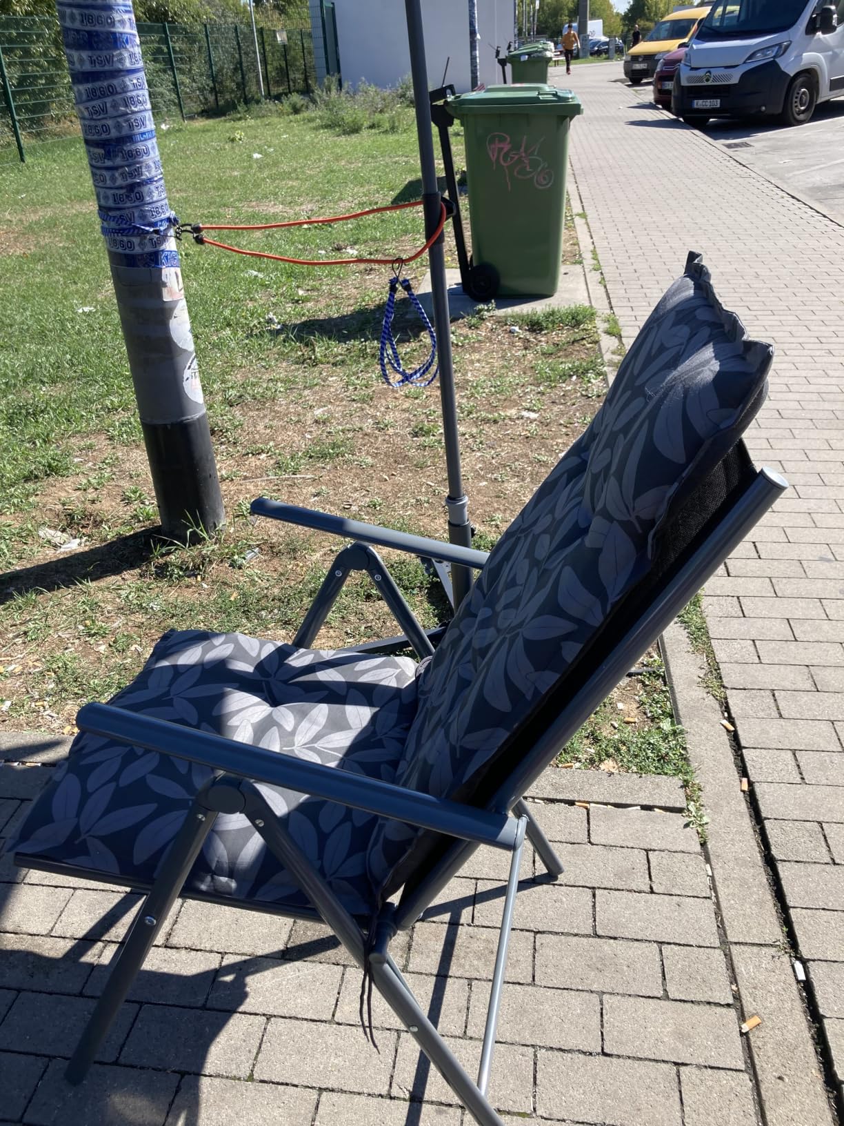 CCLIFE DIY Tools chaise jardin pliante Teslin 150 kg