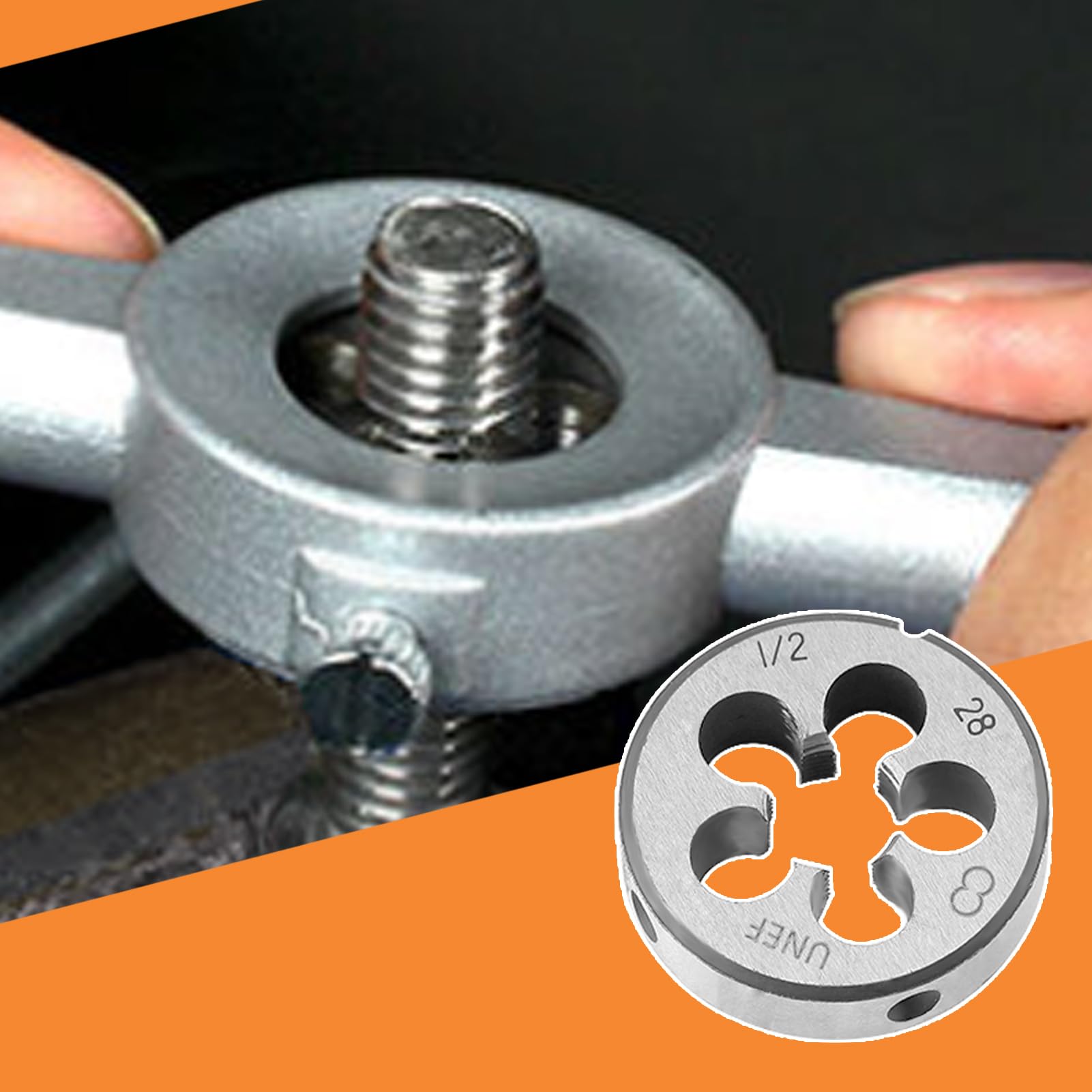LEONTOOL Taraud filière 1/2"-28 UNEF HSS kit 2 pièces