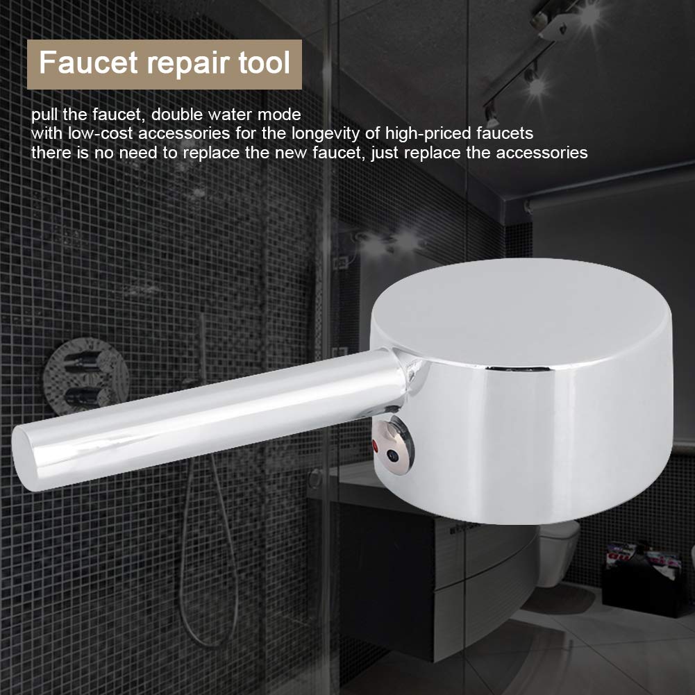 OUKENS poignée levier robinet 45 mm zinc chromé 1 pièce