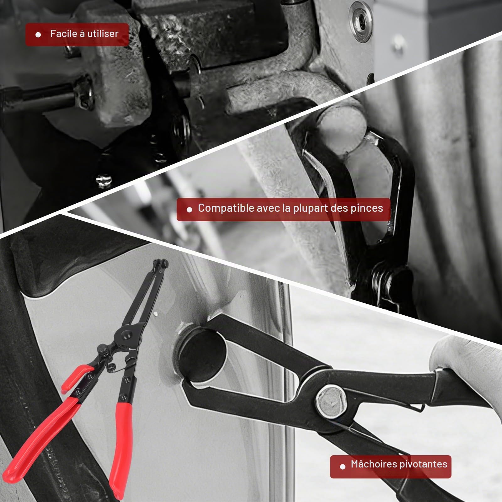 OUKENS Pince collier serrage flexible tuyau échappement
