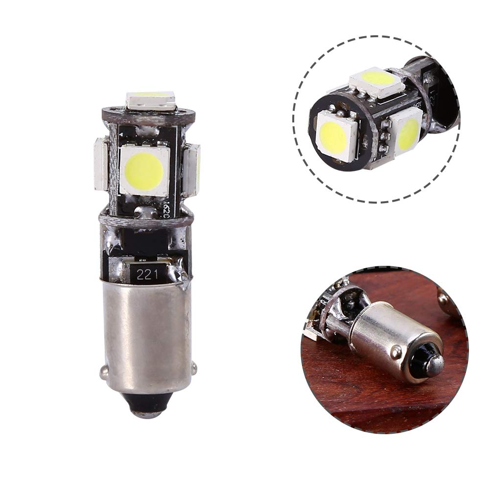 OUKENS Ampoule LED BA9S H6W Auto 360° Lot de 2