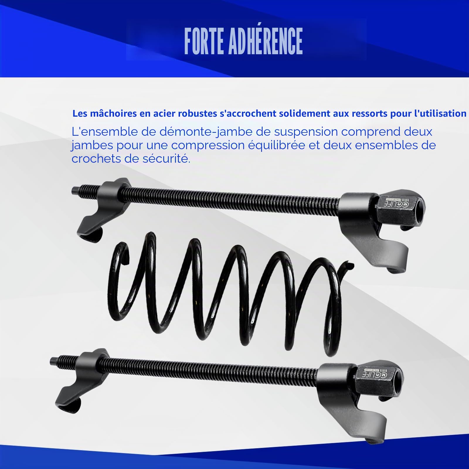 CCLIFE Spring Compressor 2 compresseurs ressort 370 mm CR-V