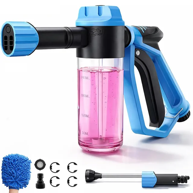 OUKENS pistolet lavage 5 en 1 mousse 240 ml buse réglable