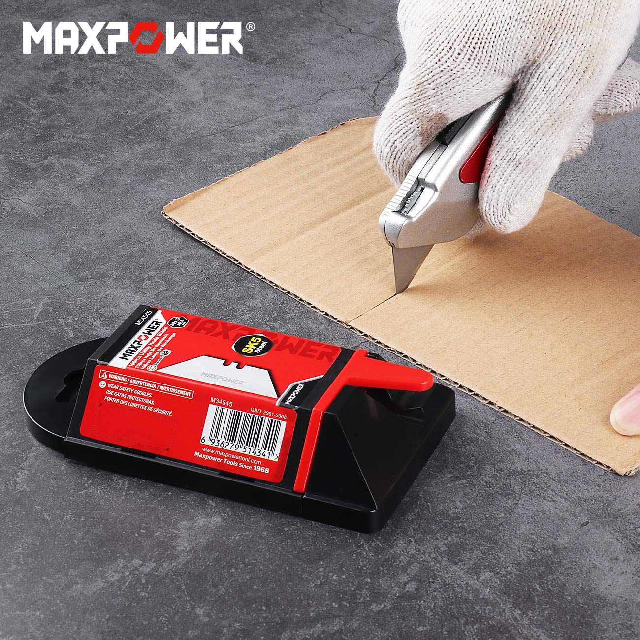 MaxPower Outils de coupe Lames trapèze SK5 100 pièces