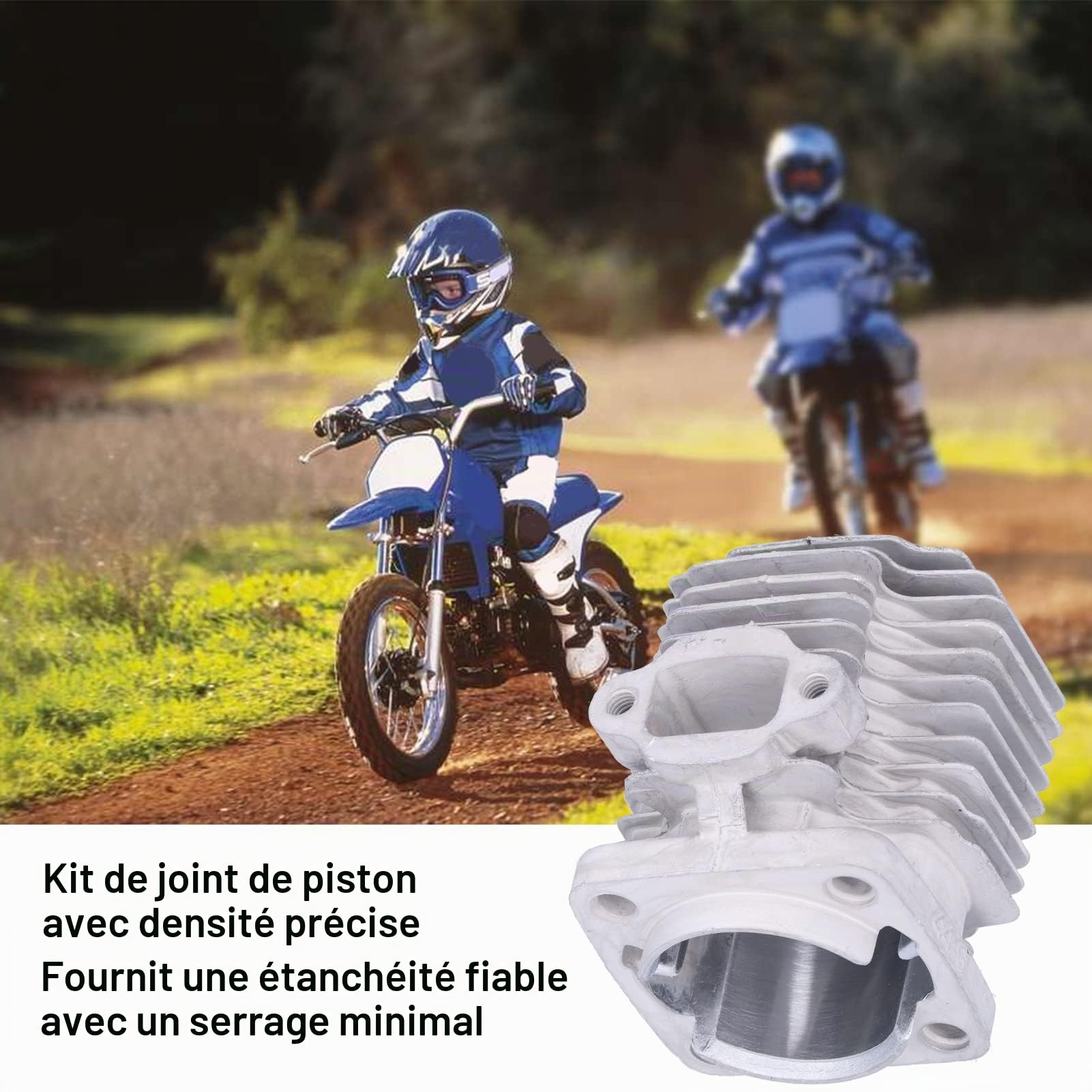 OUKENS Kit Cylindre Piston 49cc 44mm 2 Temps