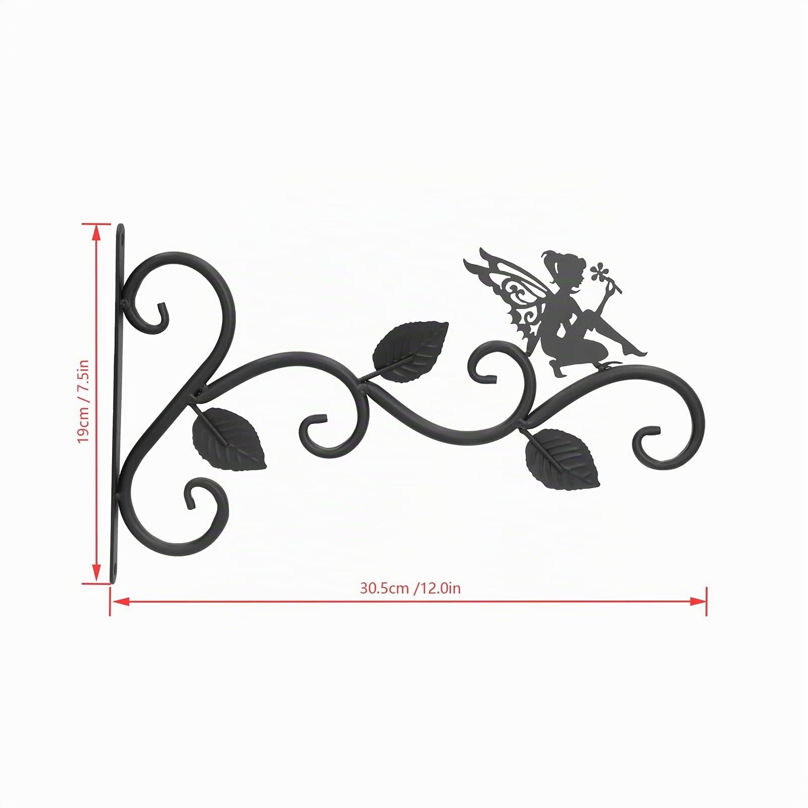 OUKENS Crochet plante mural fer Fleur fée 1 pce