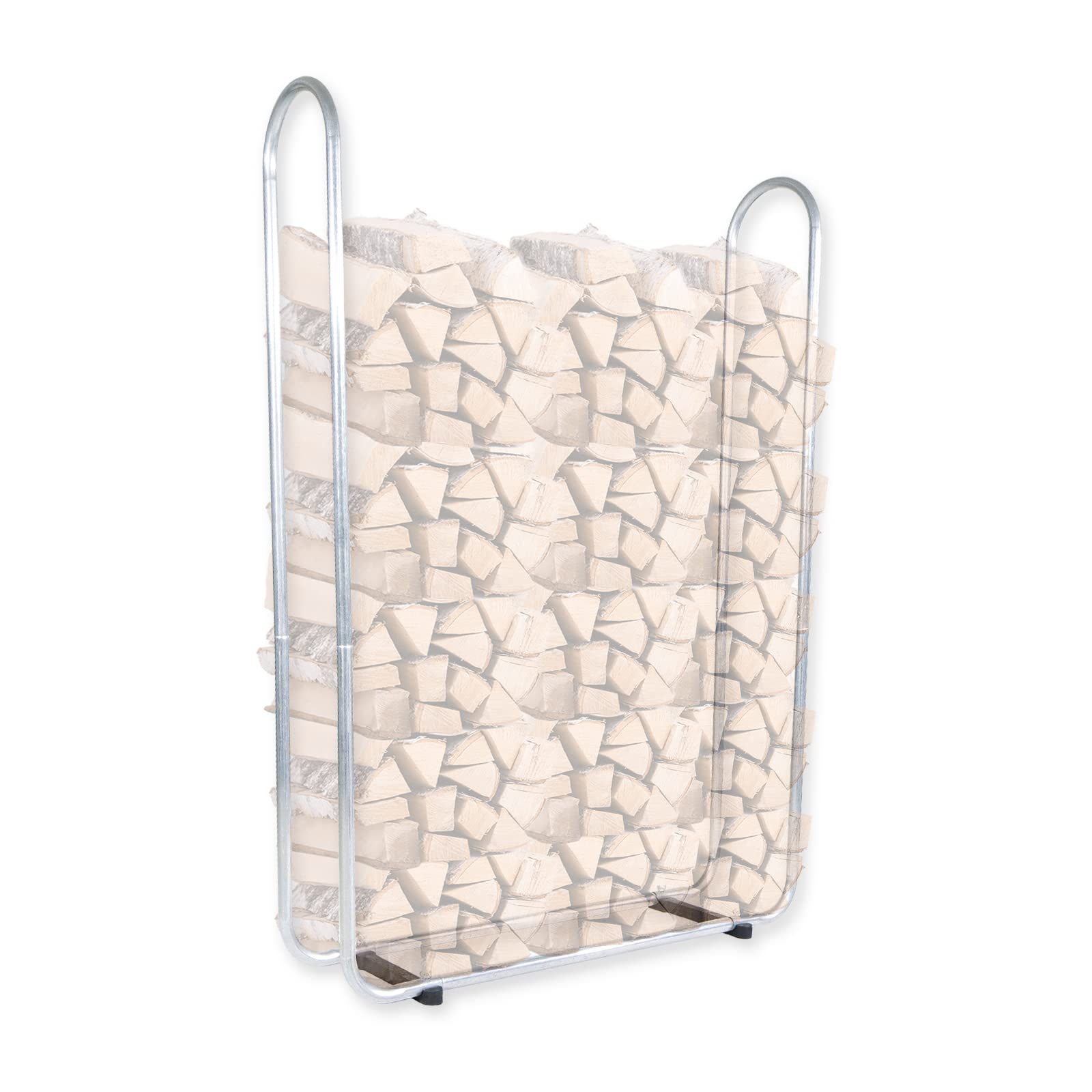 CCLIFE Range-bûches extérieur métal bois 25-40 cm
