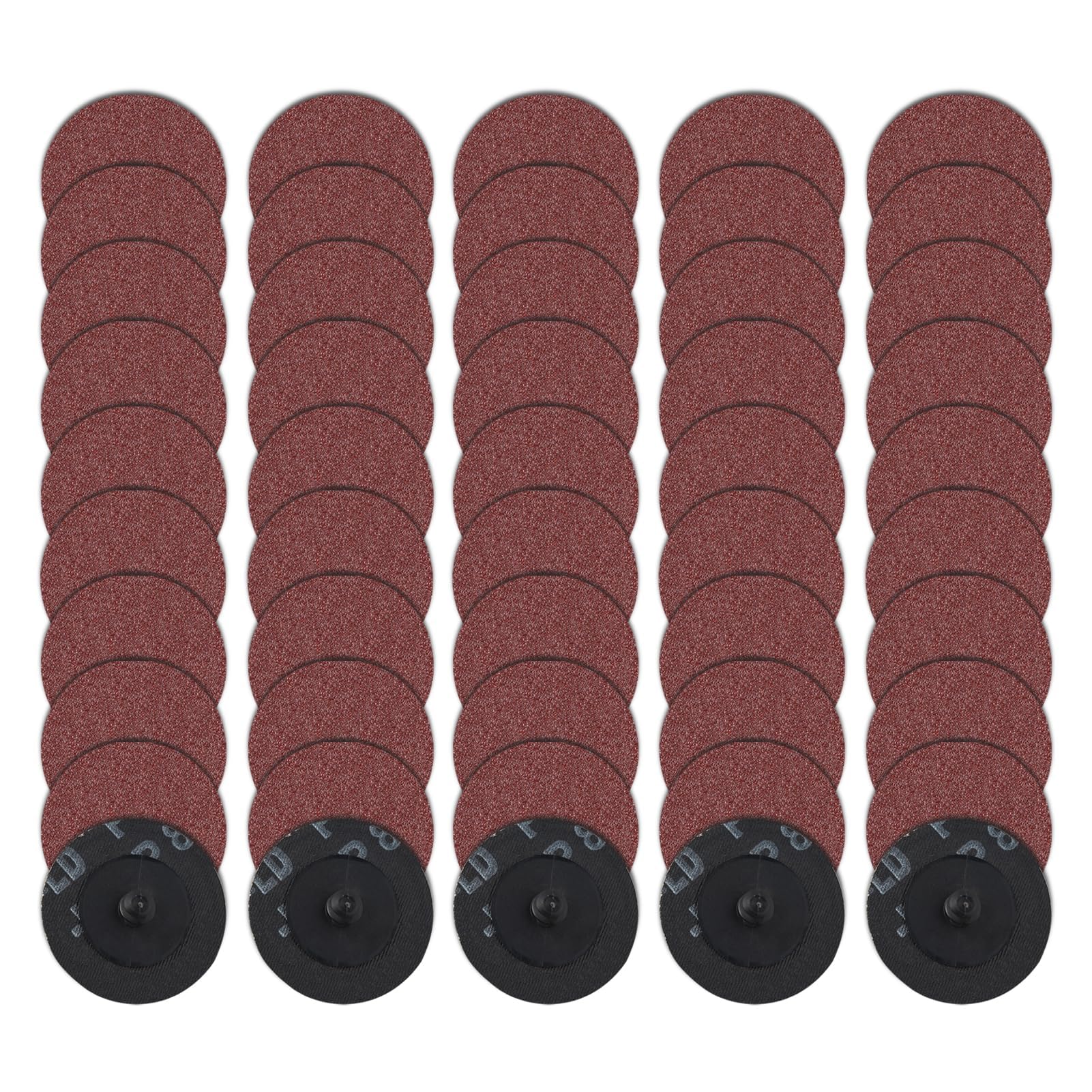 LEONTOOL 50 disques ponçage 2 pouces grain 60 oxyde alu