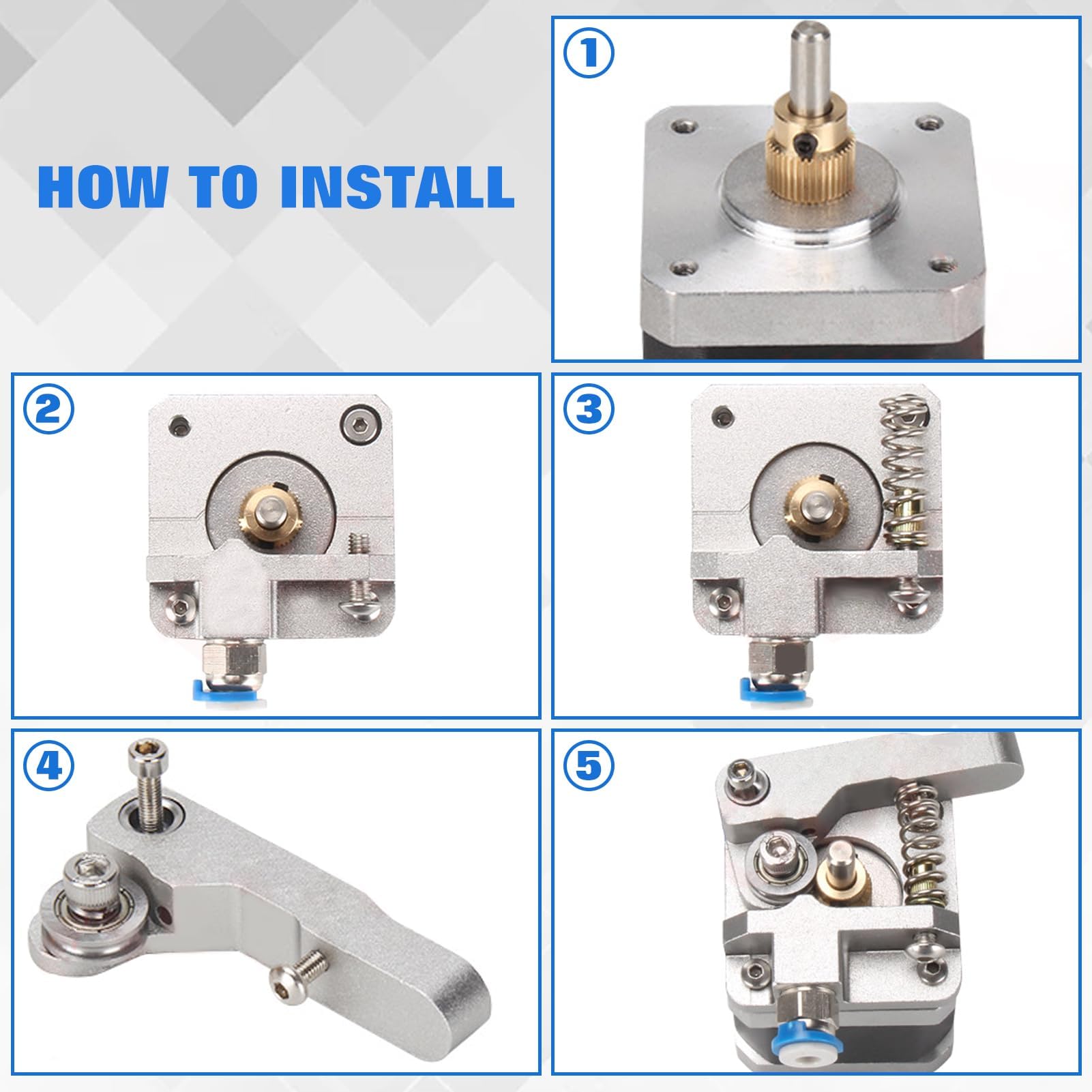 LEONTOOL Extrudeuse alu Ender 3 extrudeur 1,75 mm métal