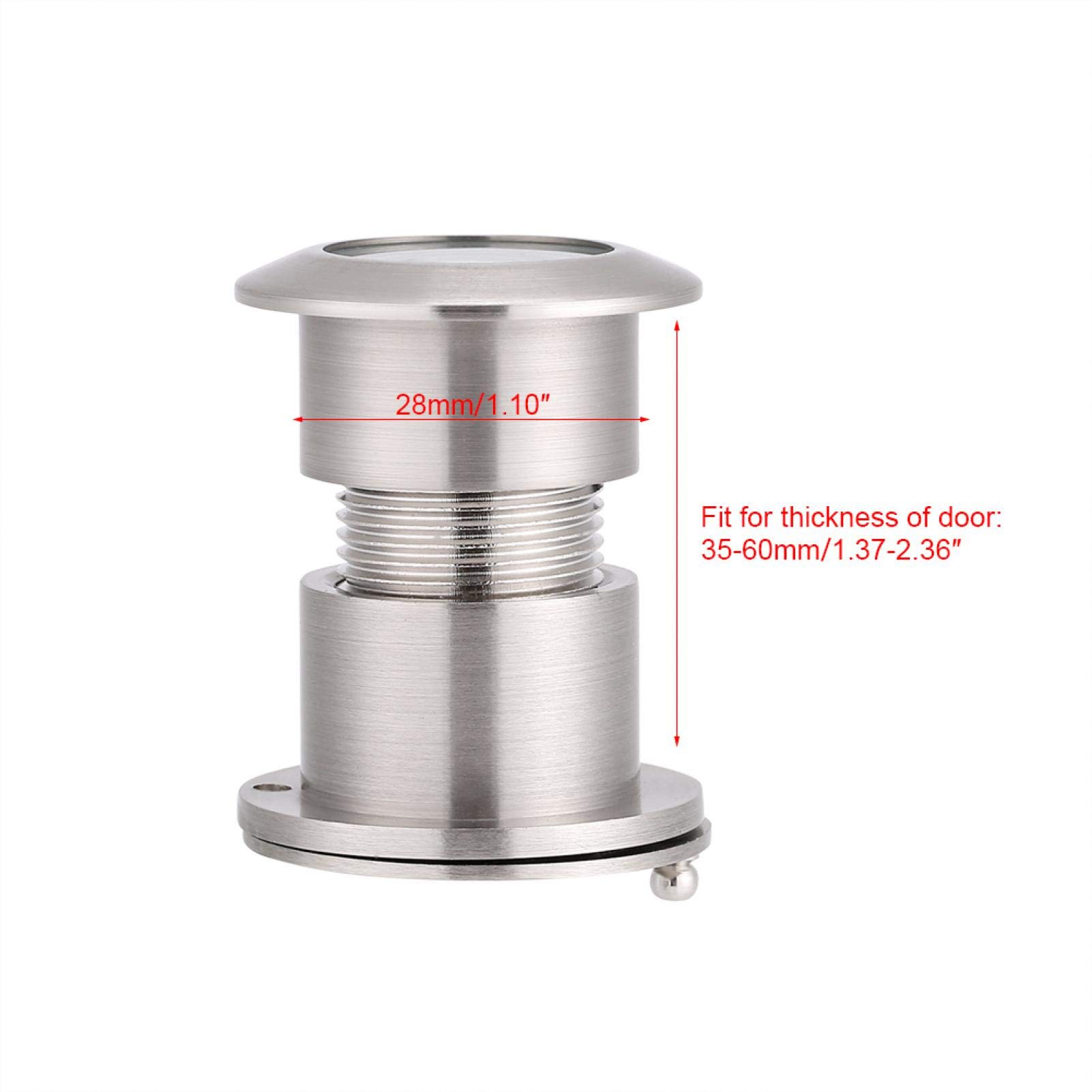 OUKENS Outillage judas de porte alliage argent 40-60 mm