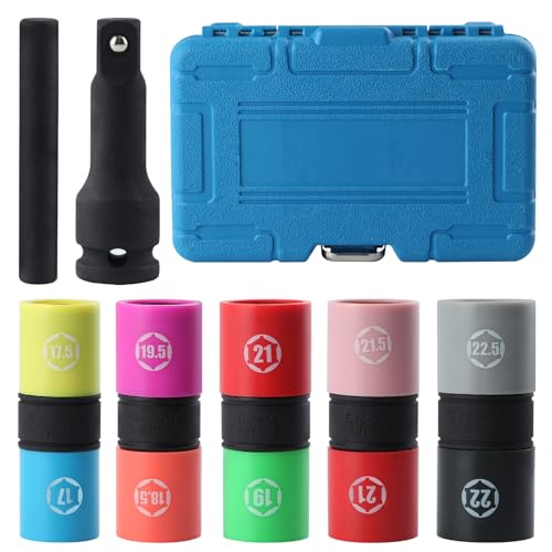 LEONTOOL Douilles choc 1/2" double face 17-22,5 mm 7 pcs