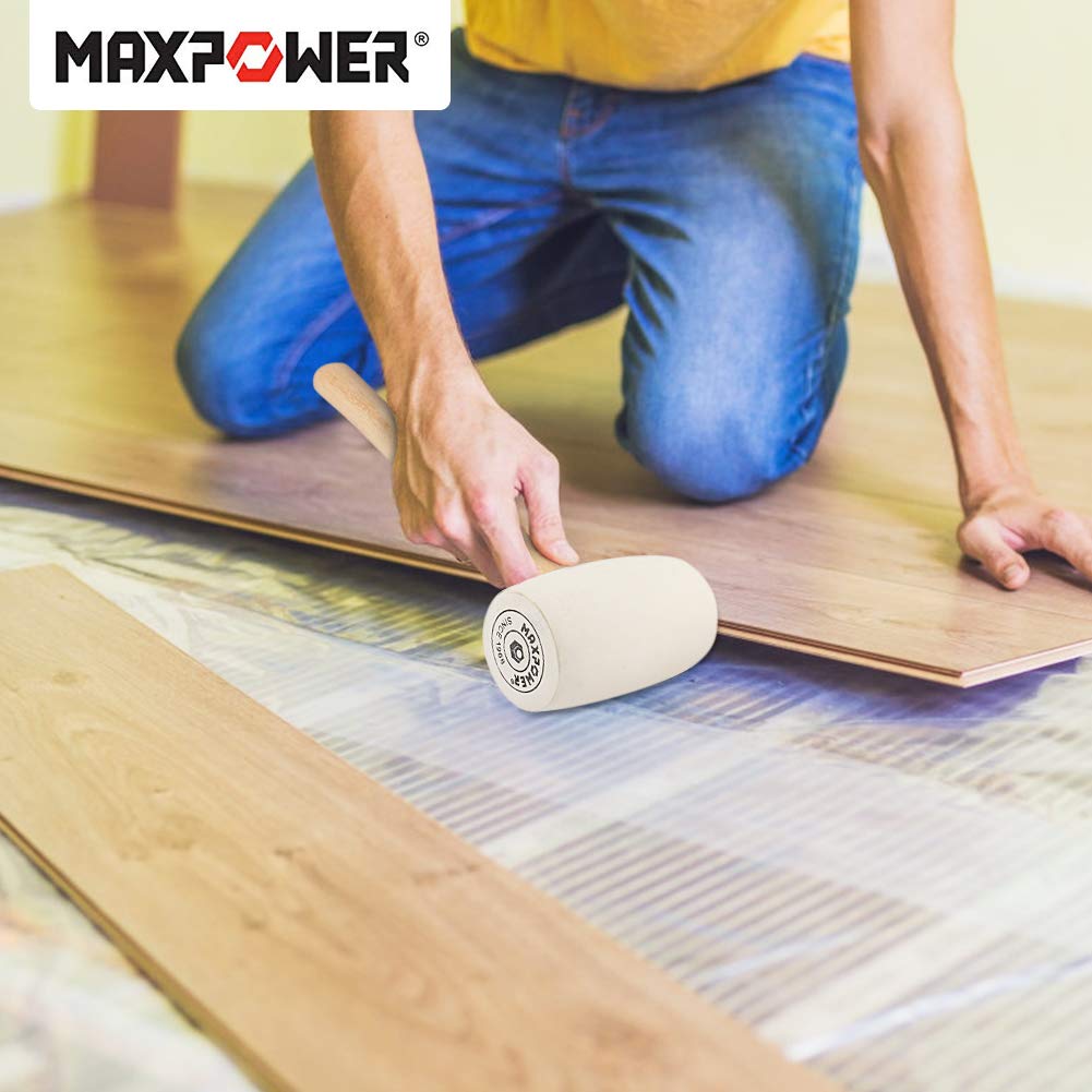 MaxPower Outils de frappe maillet blanc 355 mm 680 g