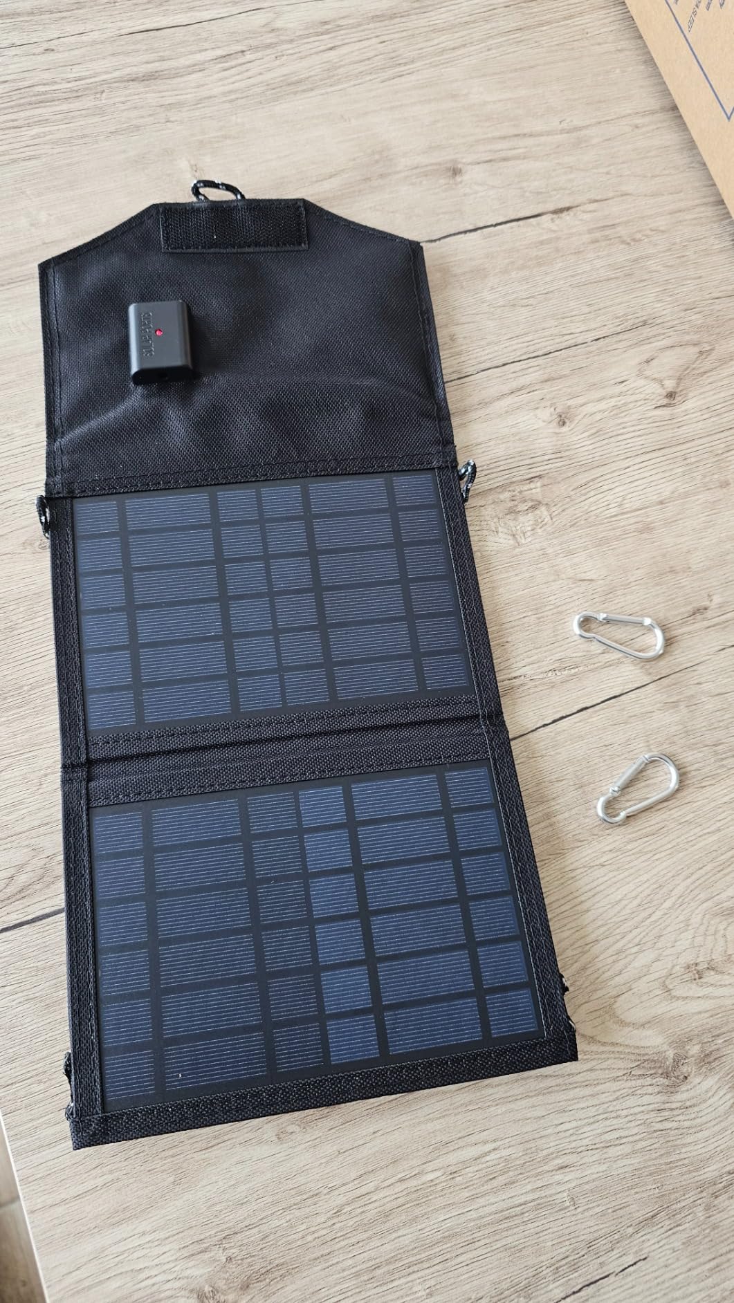Jadeshay Solaire Photovoltaïque panneau solaire 15W pliable USB