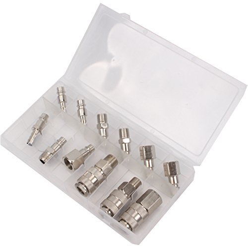 CCLIFE Coffret Embouts Compresseur 12 Pcs 1/4