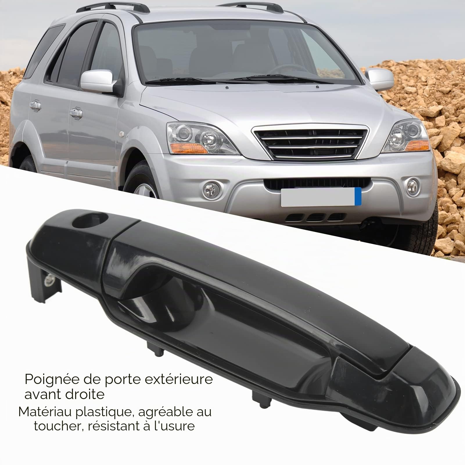 OUKENS 82650-3E000 Poignée de porte Kia Sorento 2003-2009 avant droit